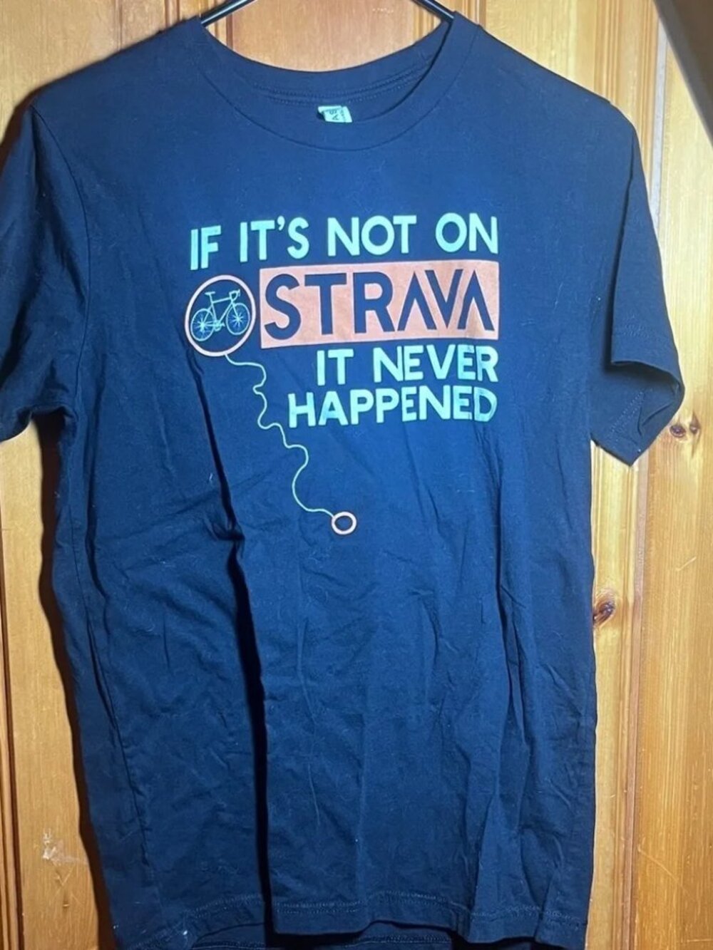 Strava funny Tee Bella Canvas Black Graphic Tee